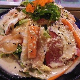 สลัดดิบรวมน้ำข้นงาขาวญี่ปุ่น