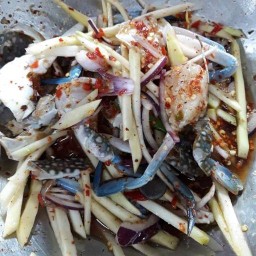 ยำมะม่วงปูม้า&ยำมาม่าวุ้นเส้น กุ๊กกิ๊กห้วยขวาง