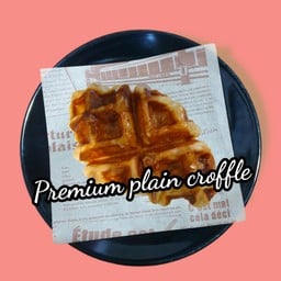Premium plain croffle ใช้แป้งครัวซองค์ฝรั่งเศสแท้ทำ