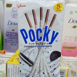 ป๊อกกี้รสคุกกี้และครีม น้ำหนักสุทธิ 11 กรัม