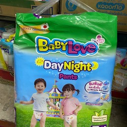 เเพมเพิสเด็ก เบบี้เลิฟ ห่อใหญ่ ไซด์ XXL 48 ชิ้น