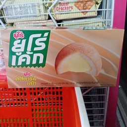 ยูโร่เค้ก รสคัสตาร์ดเค้ก (กล่อง) 204กรัม 12ชิ้น