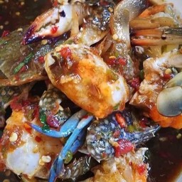 [อร่อยซ่ากับโค้ก] ตำเหลาปูม้า+ขนมจีน +  โค้ก ไม่มีน้ำตาล (ขวด)