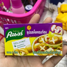 คนอร์ก้อน ซุปรสเห็ดหอม ขนาด6ก้อน (เจ)