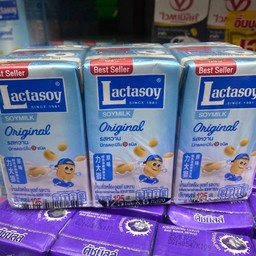 นมถั่วเหลือง เเลคตาซอย ออริจินัล กล่องเล็ก125มล. เเพ็ค6