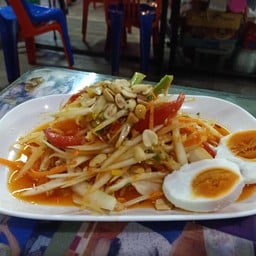 ตำไทย+ปลากรอบ