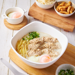 โจ๊กหมูเน้นๆ + ไข่ลวก
