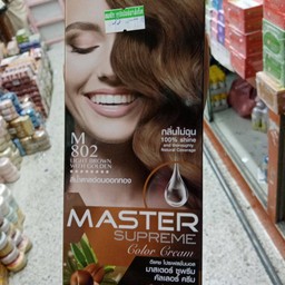 ครีมย้อมผมดีแคชมาสเตอร์M802สีน้ำตาลอ่อนออกทอง