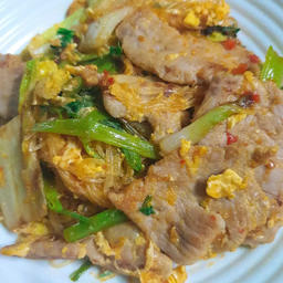 ผัดสุกี้หมูนุ่มแห้ง