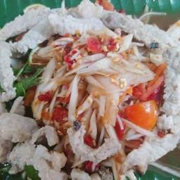 ตำหมูลวกครกแตกน้ำปลาร้านัวๆ