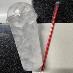 น้ำแข็งเปล่า ( พร้อมแก้ว )