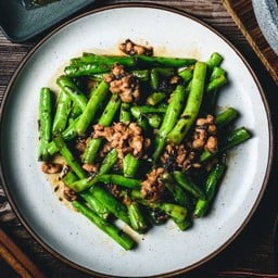 ถั่วแขกผักหนำเลี๊ยบหมูสับ S