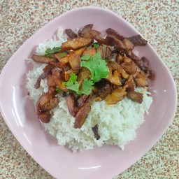 ข้าวคอหมูย่างหม่าล่า