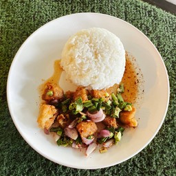 ข้าวยำไก่แซ่ป