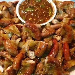 หมูย่าง ไส้ย่าง แซ่บเกินหั่นน่าา🤤🤤🤤