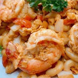 มักกะโรนีกุ้ง