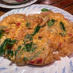 ไข่เจียวสมุนไพร (กับข้าว)