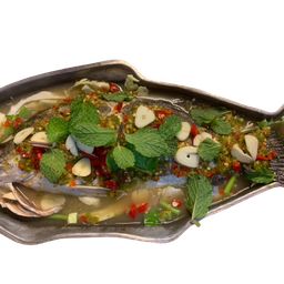 ปลากระพงนึ่งมะนาว