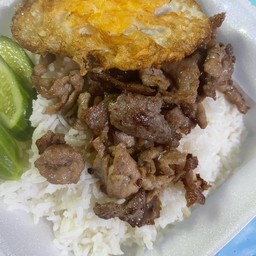 ข้าว หมูทอดน้ำปลา