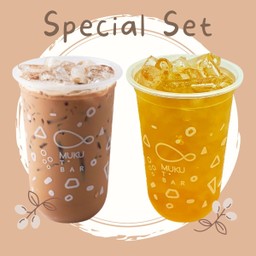 ชานมไต้หวัน + น้ำเก๊กฮวย