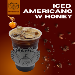 Hot Americano with honey