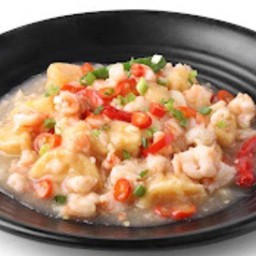 กุ้งสับผัดพริกขี้หนูสวน