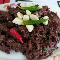 ก้อยคั่วหมูสุก