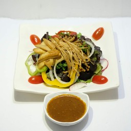 สลัด เห็ด งา