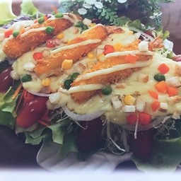 สลัดกุ้งทอด