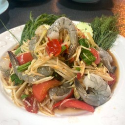 ตำกุ้งสด