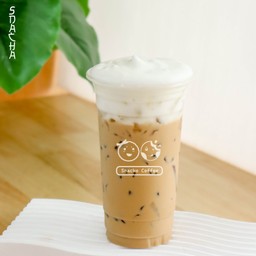 ลาเต้เย็น(กาเเฟสด)