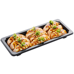 ข้าวปั้นหน้าแซลมอนย่างซอสเทอริมาโย