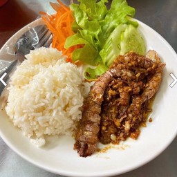 กั้งทอดกระเทียมพริกไทย