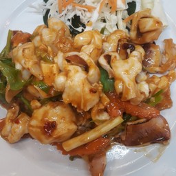 หมึกผัดพริกเผา