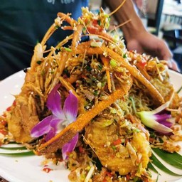 กุ้งแม่น้ำคั่วพริกเกลือ
