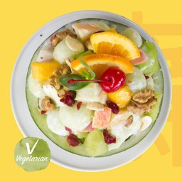 สลัดผลไม้ ซอสส้มเจ