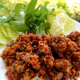 ลาบทอดหมู