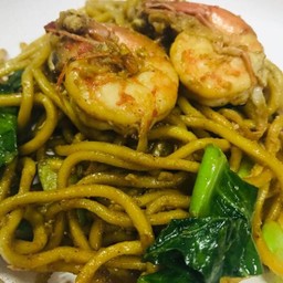 ผัดหมี่เหลืองกุ้ง