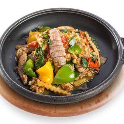 เนื้อกั้งผัดฉ่า