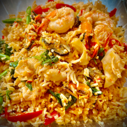 กระเพราทะเลคลุกข้าว