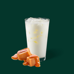 นมสดคาราเมลเย็น