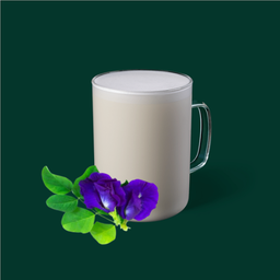 นมสดอัญชันร้อน