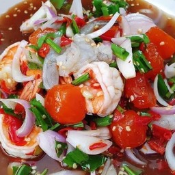 ยำกุ้ง2ใจ+ไข่แดงเค็ม