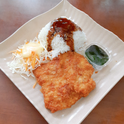 ข้าวไก่ใหญ่ซอสเกาหลี
