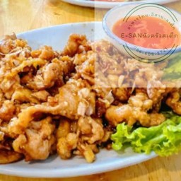 ไก่กระเทียม# กับข้าว#