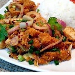 ข้าวยำไก่แซบ (แยกน้ำยำ)