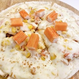 พิซซ่าหน้าปูอัดข้าวโพดหวาน Lv.3