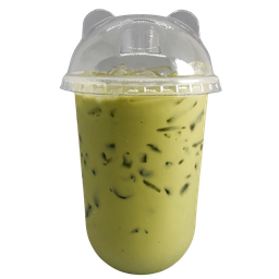 นมหมีชาเขียวเย็น