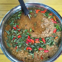 น้ำพริกปลาป่นเจ+ผัก