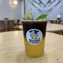 กาแฟน้ำผึ้งมะนาว เย็น